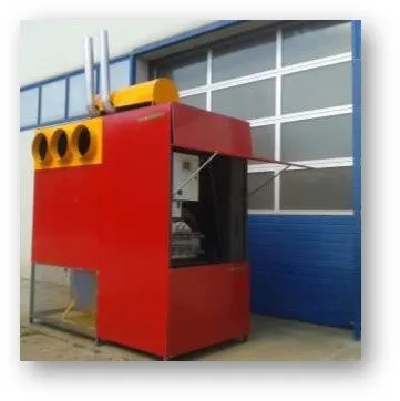 Warmluftgenerator Installation